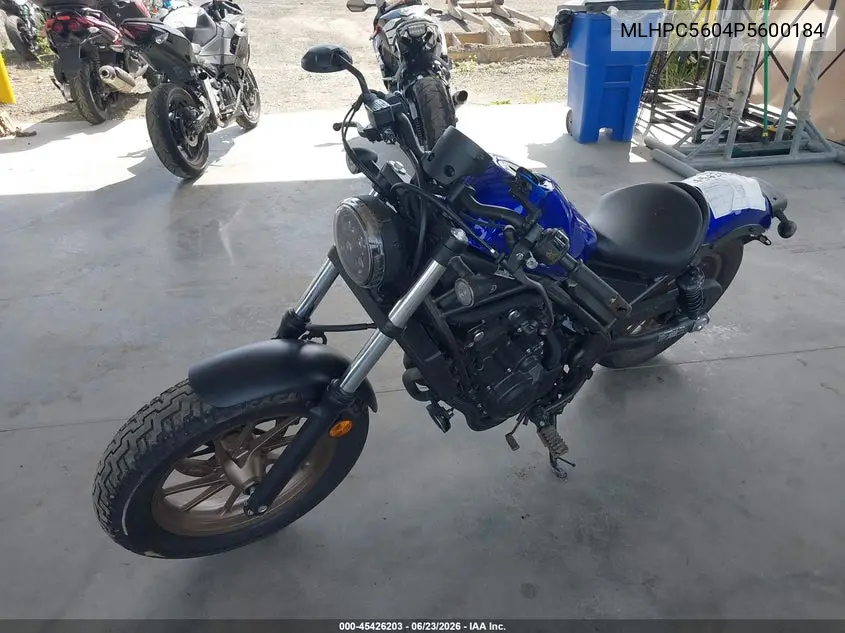2023 Honda Cmx500 VIN: MLHPC5604P5600184 Lot: 45426203