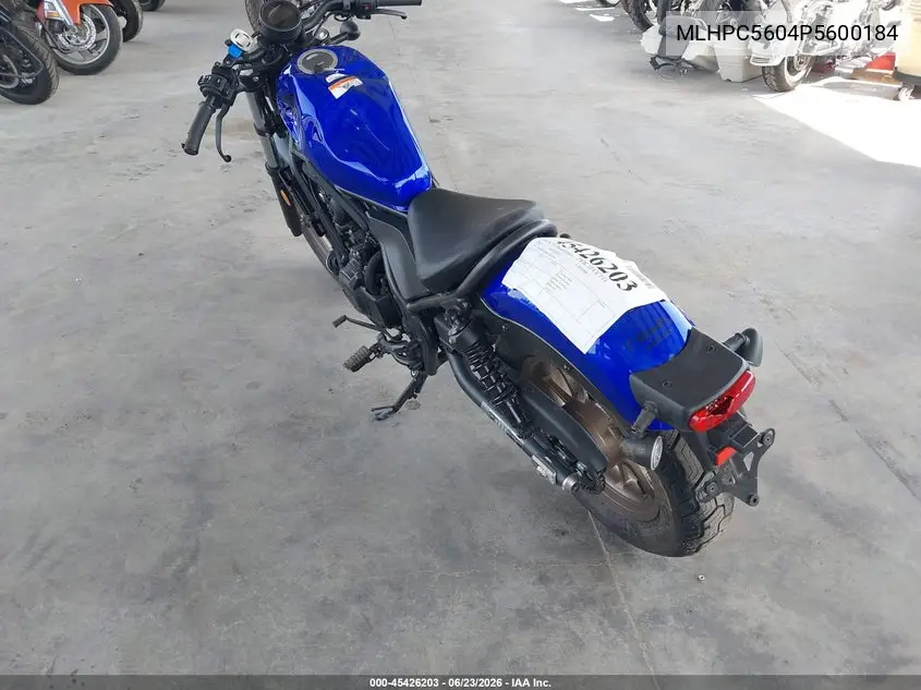 2023 Honda Cmx500 VIN: MLHPC5604P5600184 Lot: 45426203