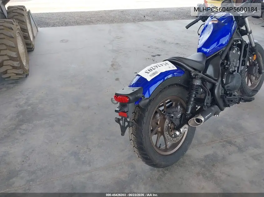 2023 Honda Cmx500 VIN: MLHPC5604P5600184 Lot: 45426203