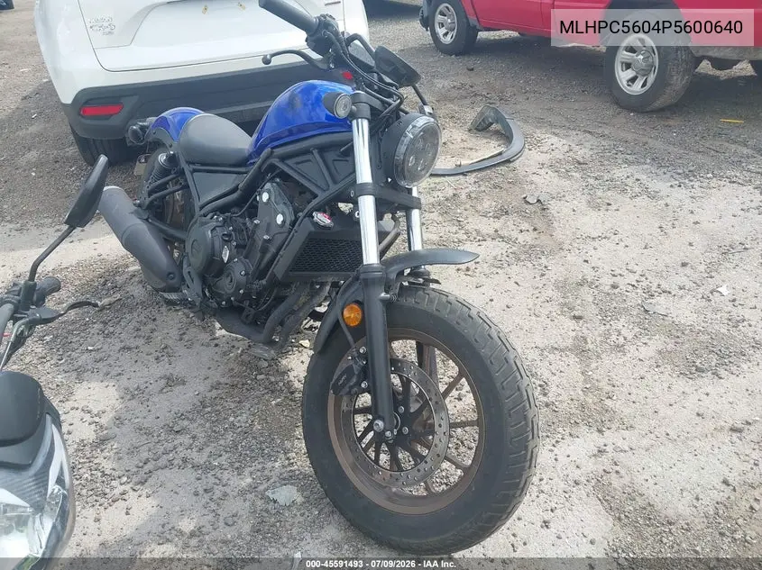 2023 Honda Cmx500 VIN: MLHPC5604P5600640 Lot: 45591493