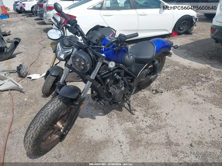 2023 Honda Cmx500 VIN: MLHPC5604P5600640 Lot: 45591493