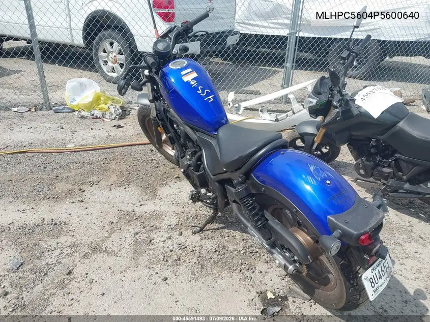 2023 Honda Cmx500 VIN: MLHPC5604P5600640 Lot: 45591493