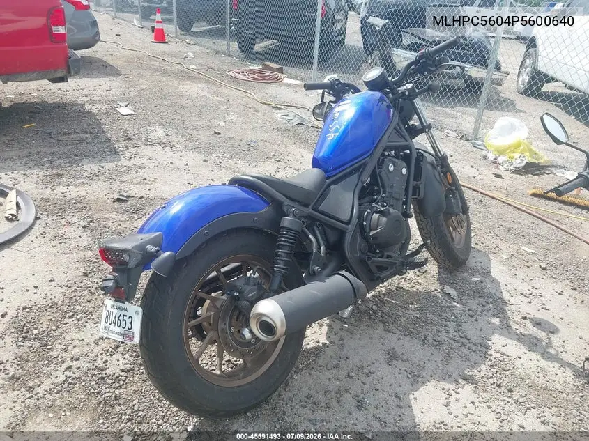 2023 Honda Cmx500 VIN: MLHPC5604P5600640 Lot: 45591493