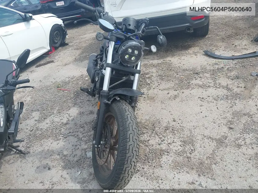 2023 Honda Cmx500 VIN: MLHPC5604P5600640 Lot: 45591493