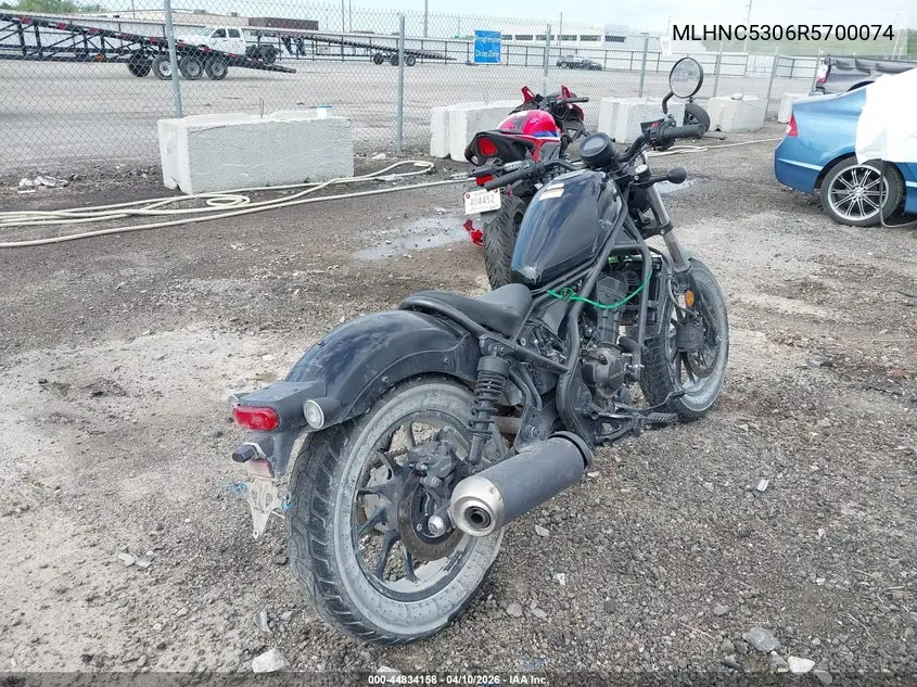 2024 Honda Cmx300 VIN: MLHNC5306R5700074 Lot: 44834158