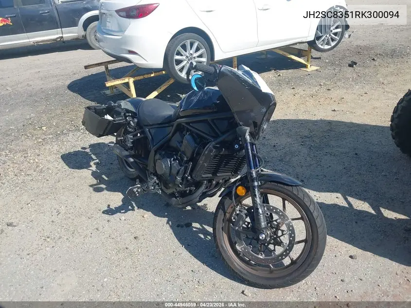 2024 Honda Cmx1100 T VIN: JH2SC8351RK300094 Lot: 44946059