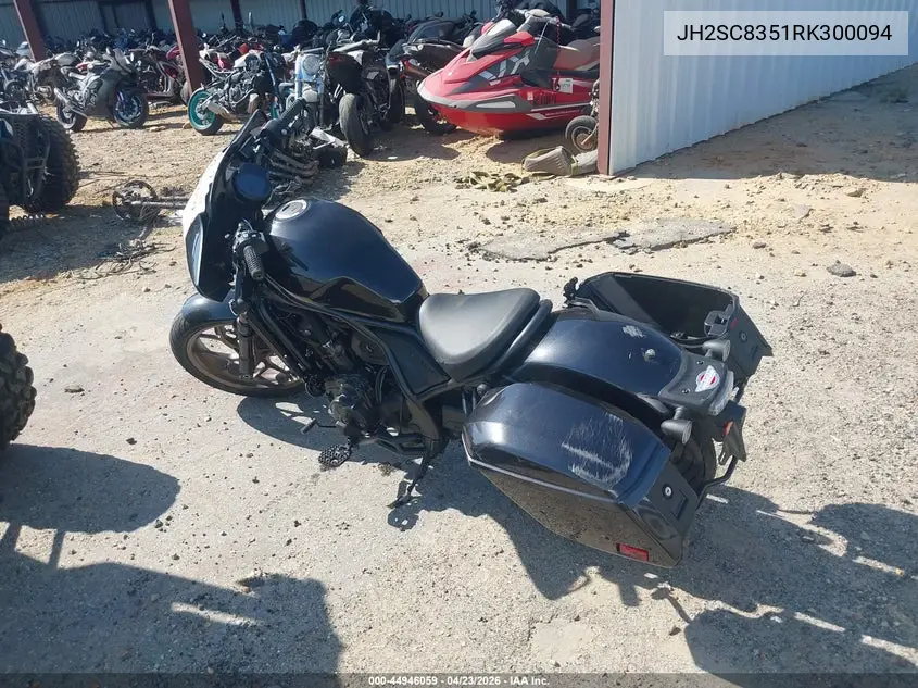 2024 Honda Cmx1100 T VIN: JH2SC8351RK300094 Lot: 44946059