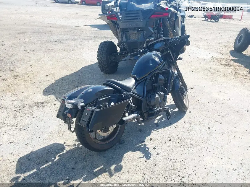 2024 Honda Cmx1100 T VIN: JH2SC8351RK300094 Lot: 44946059