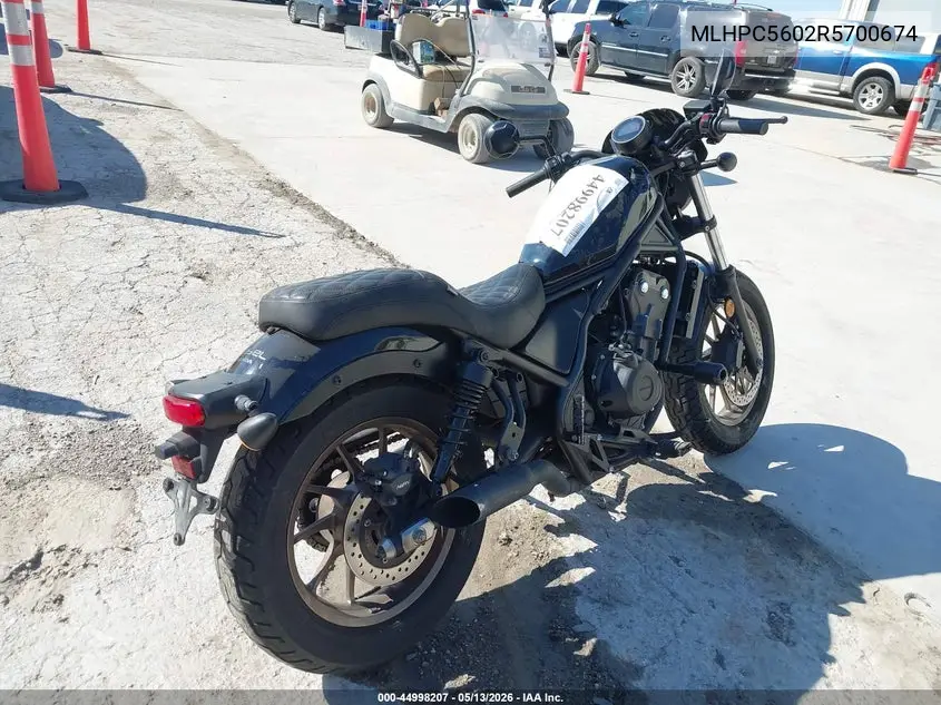 2024 Honda Cmx500 VIN: MLHPC5602R5700674 Lot: 44998207