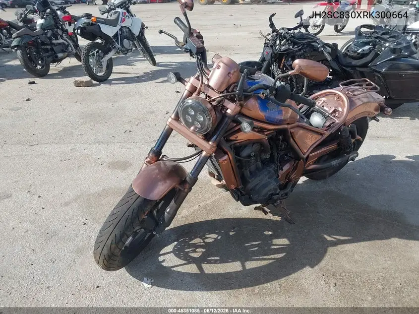 2024 Honda Cmx1100 A VIN: JH2SC830XRK300664 Lot: 45351085