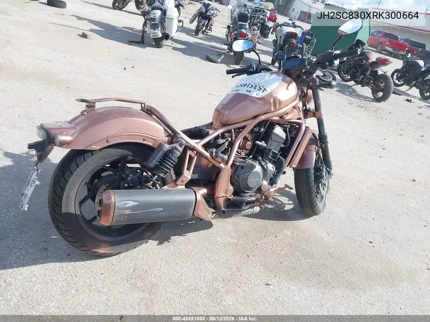 2024 Honda Cmx1100 A VIN: JH2SC830XRK300664 Lot: 45351085