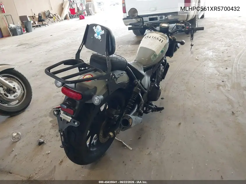 2024 Honda Cmx500 A2 VIN: MLHPC561XR5700432 Lot: 45435541
