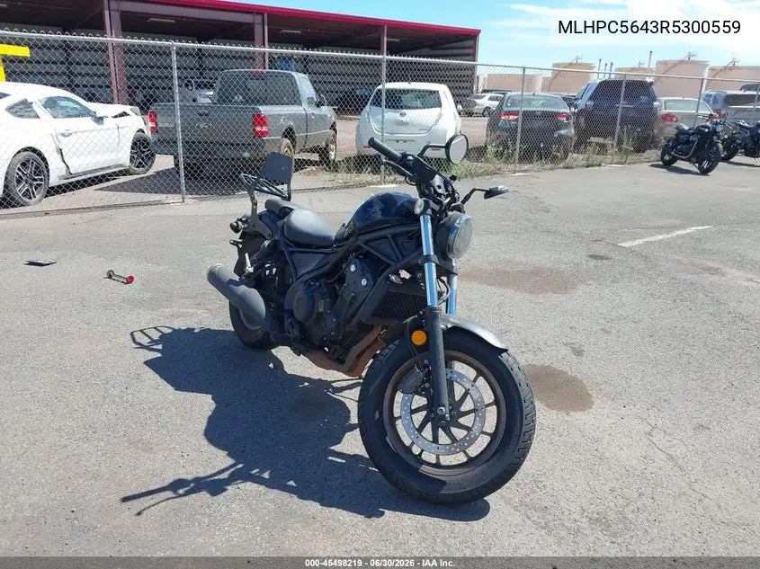 2024 Honda Cmx500 A VIN: MLHPC5643R5300559 Lot: 45498219