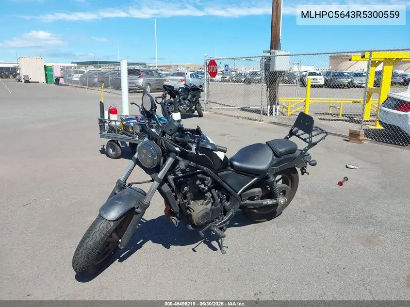 2024 Honda Cmx500 A VIN: MLHPC5643R5300559 Lot: 45498219