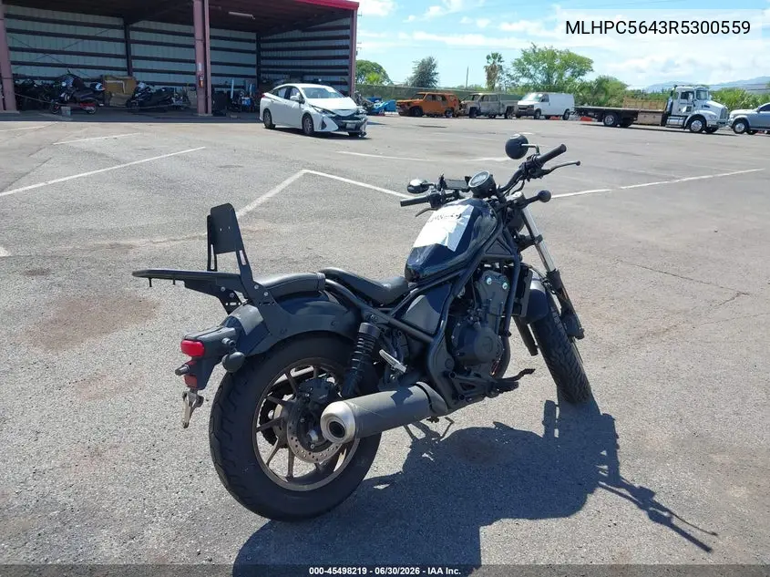2024 Honda Cmx500 A VIN: MLHPC5643R5300559 Lot: 45498219