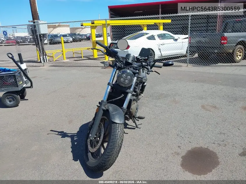 2024 Honda Cmx500 A VIN: MLHPC5643R5300559 Lot: 45498219