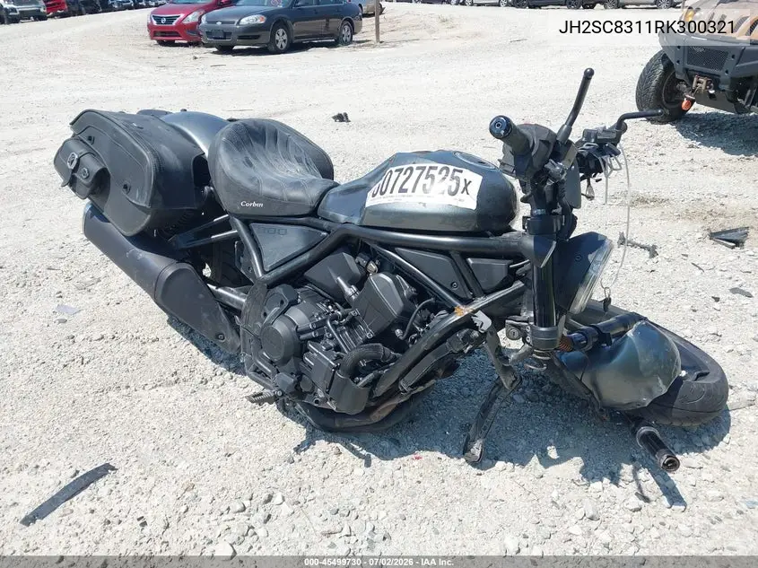2024 Honda Cmx1100 D VIN: JH2SC8311RK300321 Lot: 45499730