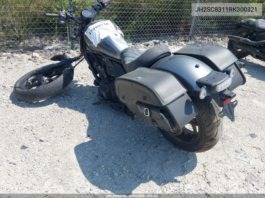 2024 Honda Cmx1100 D VIN: JH2SC8311RK300321 Lot: 45499730