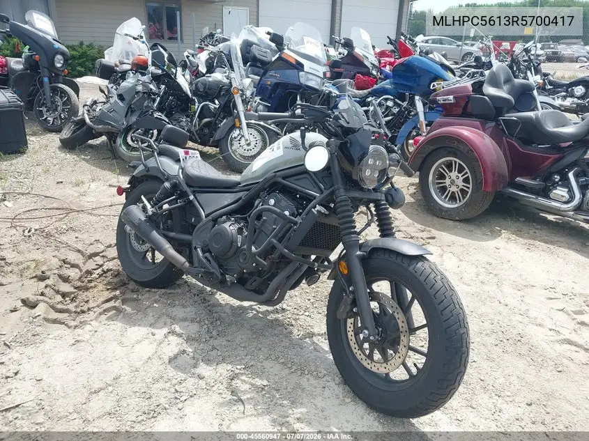 2024 Honda Cmx500 A2 VIN: MLHPC5613R5700417 Lot: 45560947