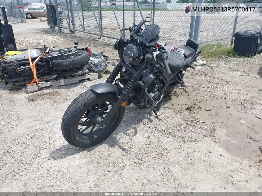 2024 Honda Cmx500 A2 VIN: MLHPC5613R5700417 Lot: 45560947
