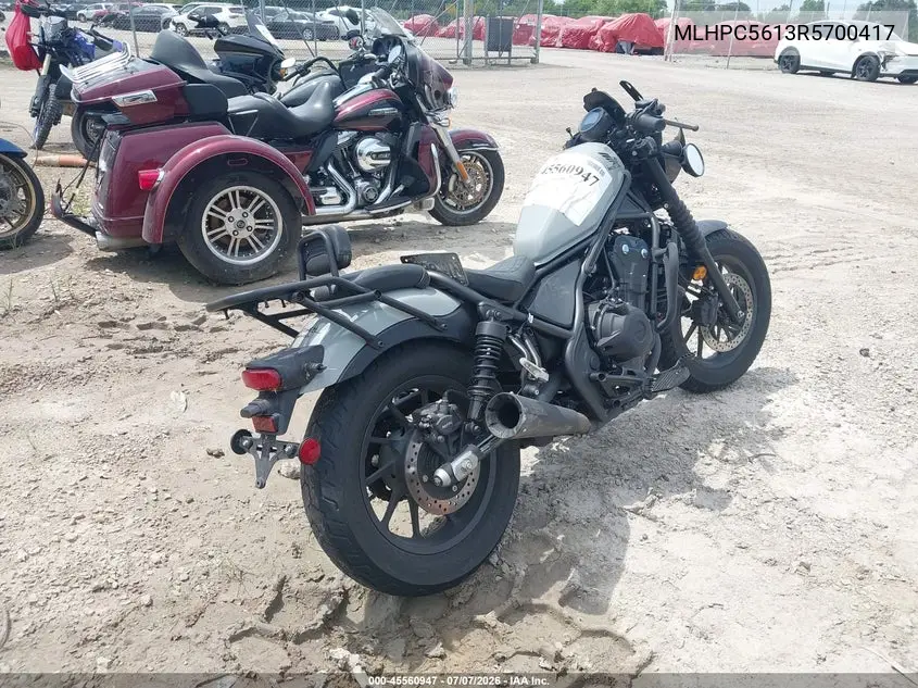 2024 Honda Cmx500 A2 VIN: MLHPC5613R5700417 Lot: 45560947