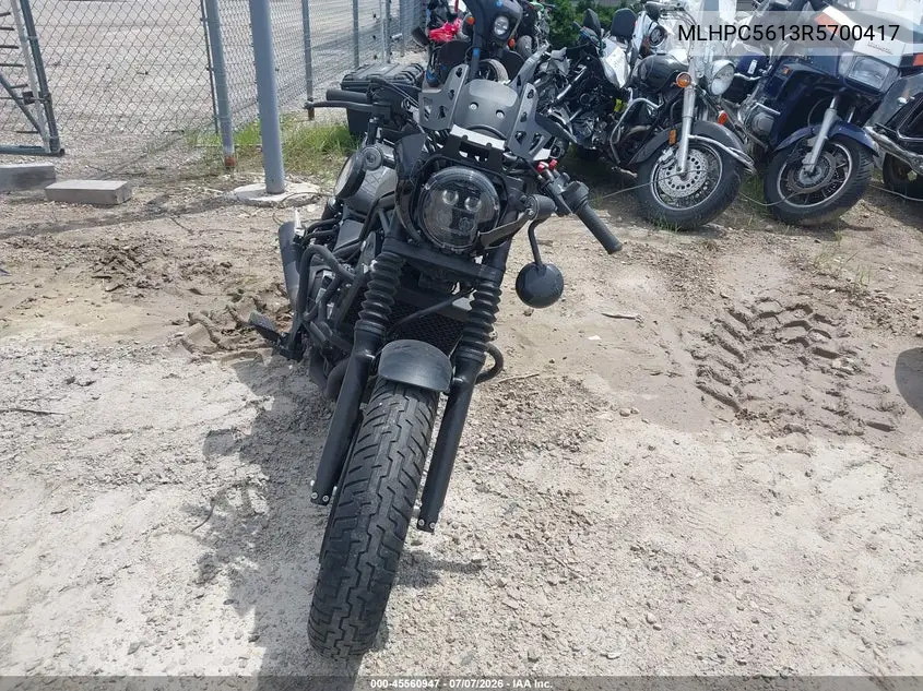 2024 Honda Cmx500 A2 VIN: MLHPC5613R5700417 Lot: 45560947