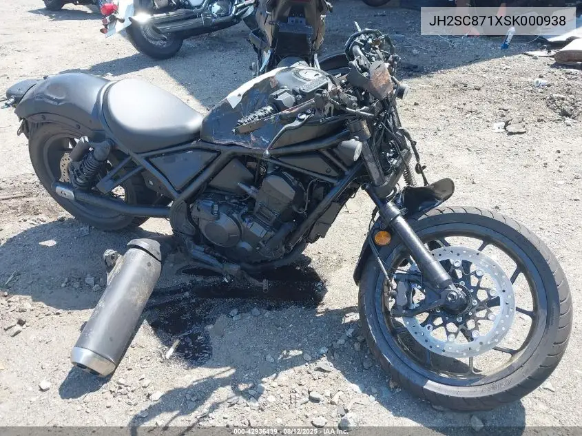 2025 Honda Cmx1100 A VIN: JH2SC871XSK000938 Lot: 42936439