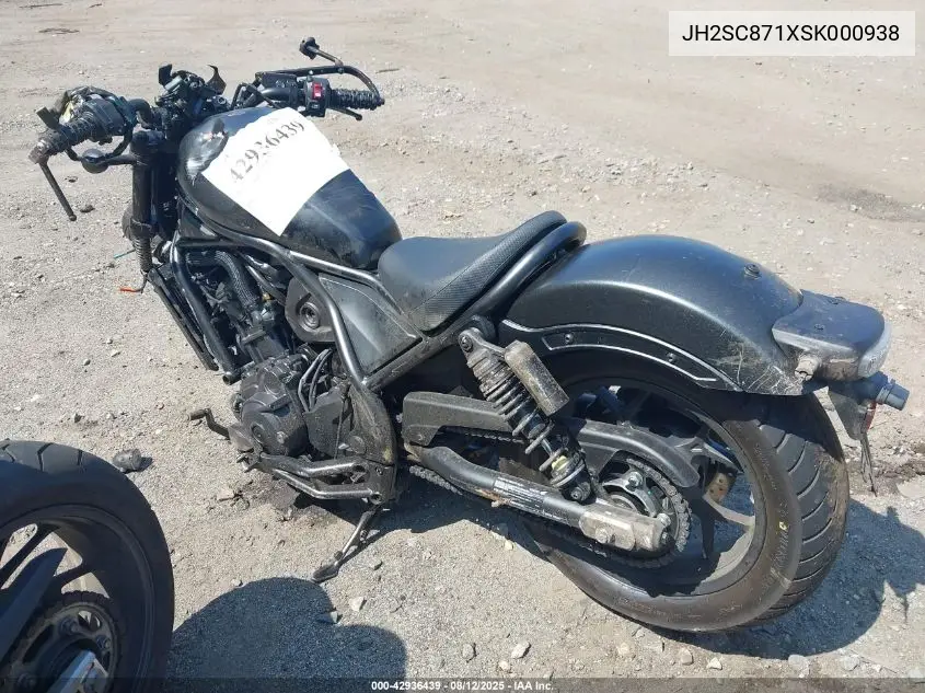 2025 Honda Cmx1100 A VIN: JH2SC871XSK000938 Lot: 42936439