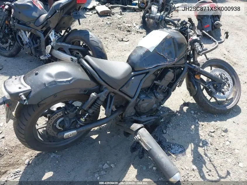 2025 Honda Cmx1100 A VIN: JH2SC871XSK000938 Lot: 42936439
