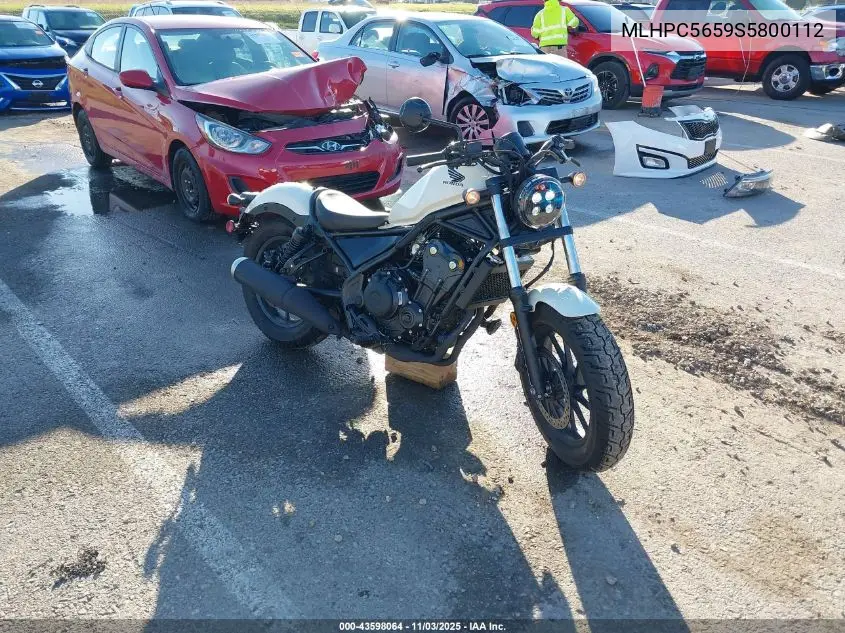 2025 Honda Cmx500 A VIN: MLHPC5659S5800112 Lot: 43598064