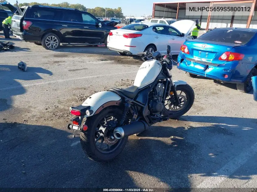 2025 Honda Cmx500 A VIN: MLHPC5659S5800112 Lot: 43598064
