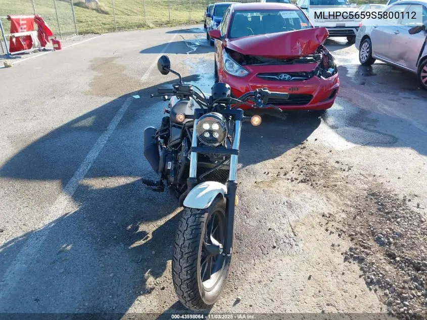 2025 Honda Cmx500 A VIN: MLHPC5659S5800112 Lot: 43598064