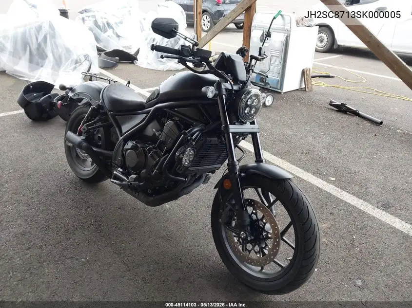 2025 Honda Cmx1100 A VIN: JH2SC8713SK000005 Lot: 45114103