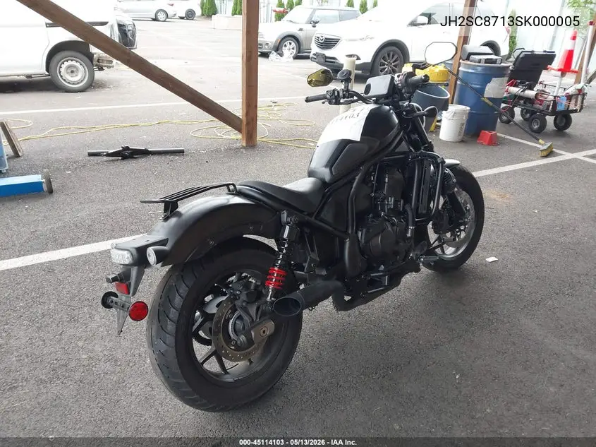 2025 Honda Cmx1100 A VIN: JH2SC8713SK000005 Lot: 45114103