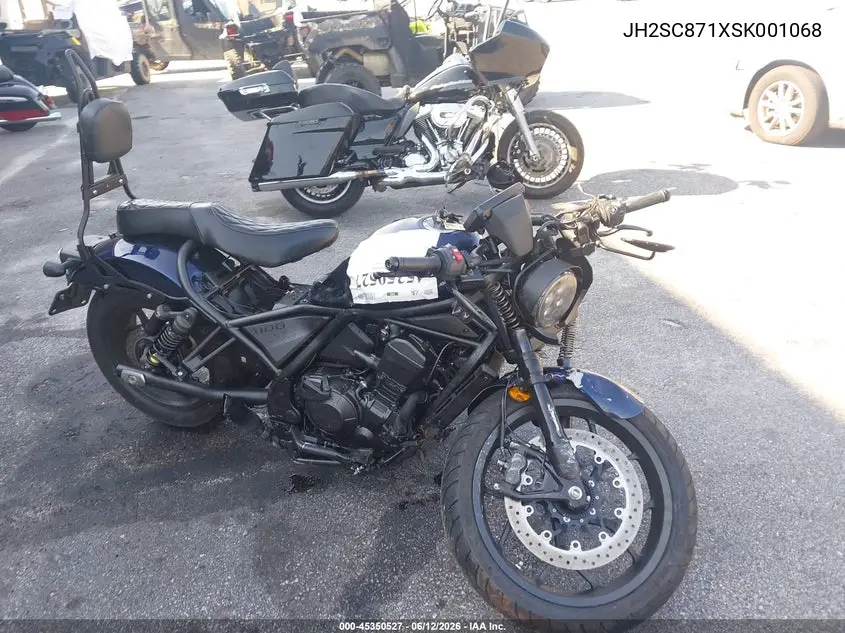 2025 Honda Cmx1100 A VIN: JH2SC871XSK001068 Lot: 45350527