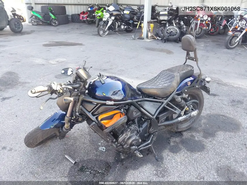 2025 Honda Cmx1100 A VIN: JH2SC871XSK001068 Lot: 45350527