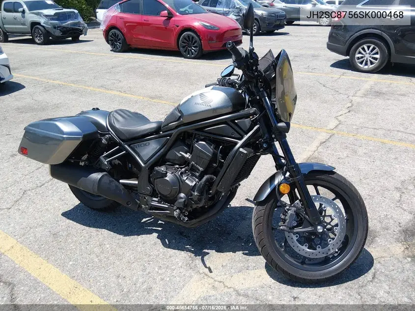 2025 Honda Cmx1100 A2 VIN: JH2SC8756SK000468 Lot: 45654756