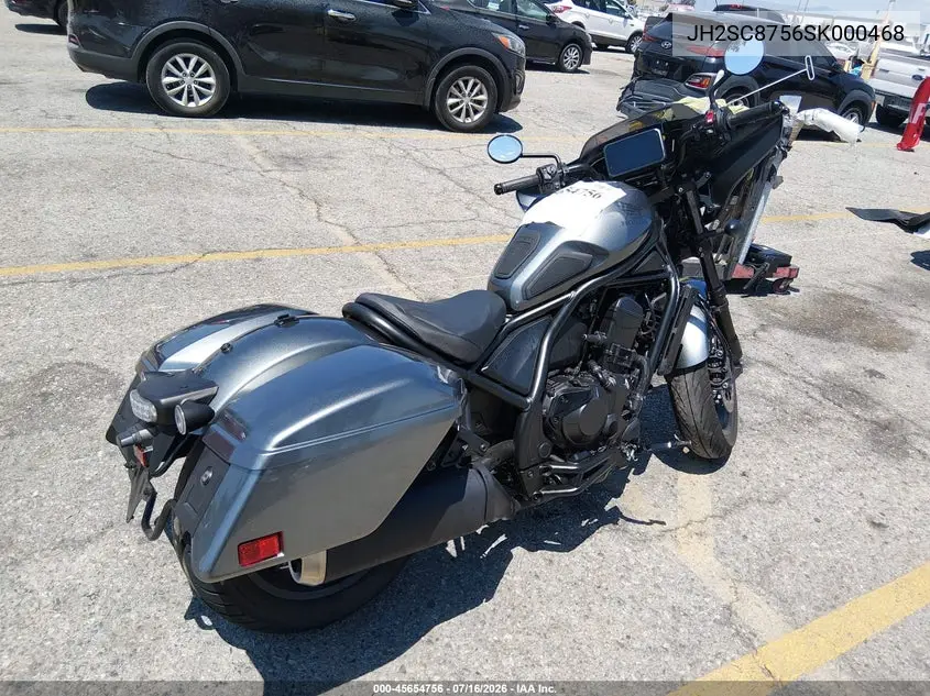 2025 Honda Cmx1100 A2 VIN: JH2SC8756SK000468 Lot: 45654756