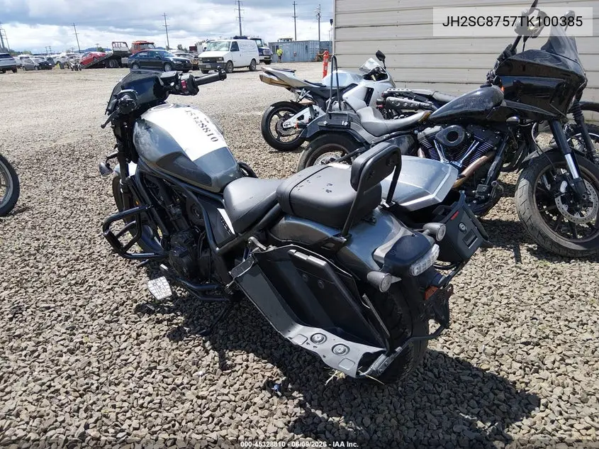 2026 Honda Cmx1100 A2 VIN: JH2SC8757TK100385 Lot: 45328810