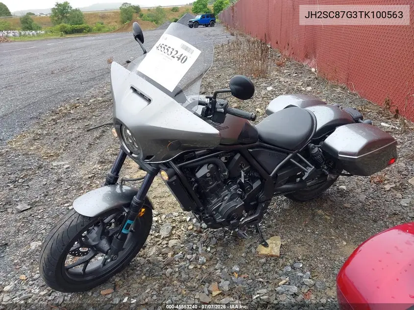 2026 Honda Cmx1100 D2 VIN: JH2SC87G3TK100563 Lot: 45553240