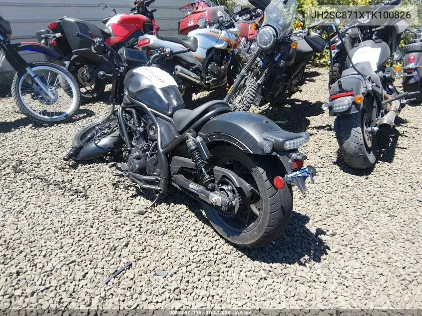 2026 Honda Cmx1100 A VIN: JH2SC871XTK100826 Lot: 45573156