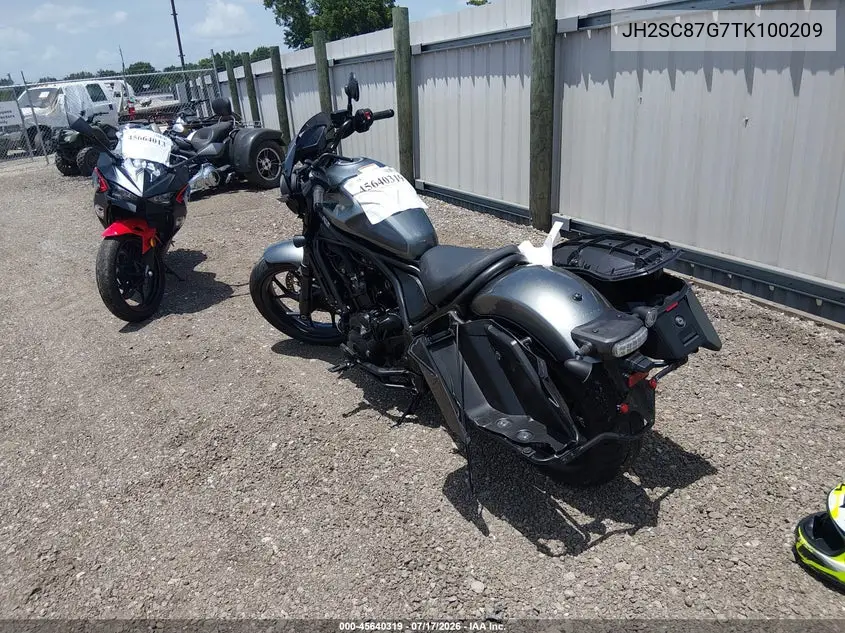 2026 Honda Cmx1100 D2 VIN: JH2SC87G7TK100209 Lot: 45640319