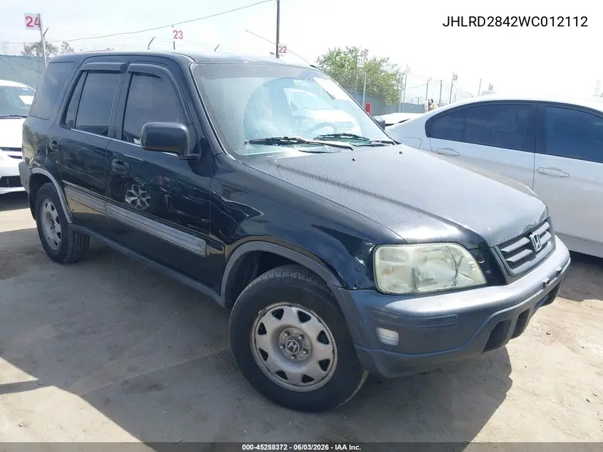 1998 Honda Cr-V Lx VIN: JHLRD2842WC012112 Lot: 45288372