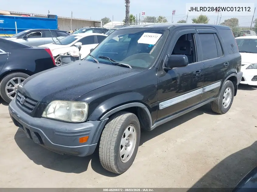 1998 Honda Cr-V Lx VIN: JHLRD2842WC012112 Lot: 45288372