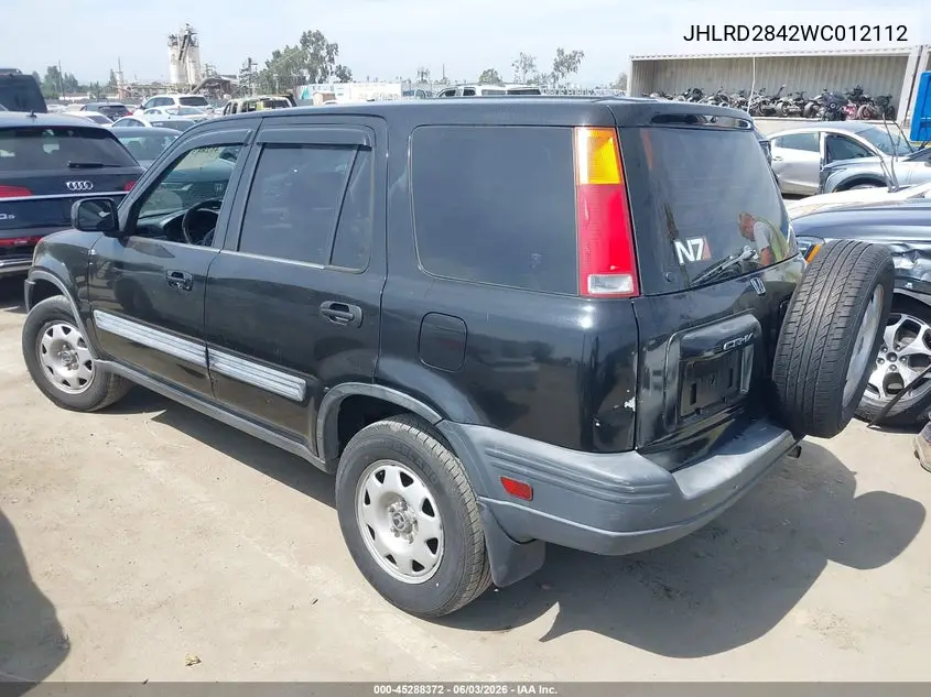 1998 Honda Cr-V Lx VIN: JHLRD2842WC012112 Lot: 45288372