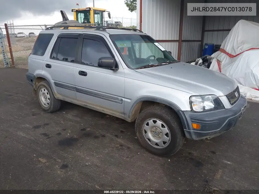 2000 Honda Cr-V Lx VIN: JHLRD2847YC013078 Lot: 45239122
