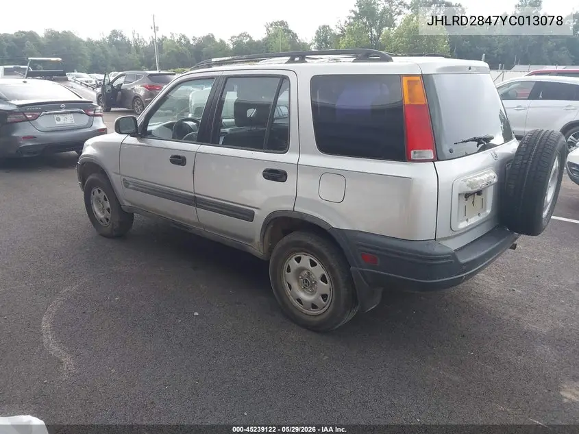 2000 Honda Cr-V Lx VIN: JHLRD2847YC013078 Lot: 45239122