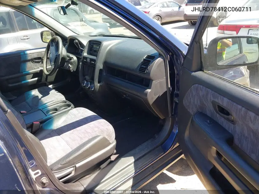 2002 Honda Cr-V Lx VIN: JHLRD78412C060711 Lot: 45614851