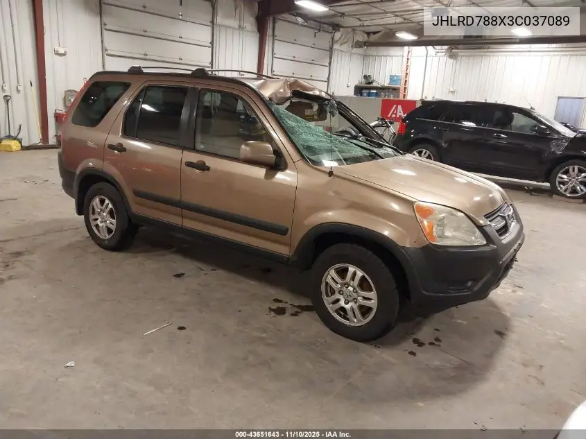 JHLRD788X3C037089 2003 Honda Cr-V Ex