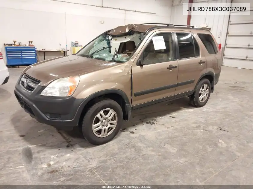 JHLRD788X3C037089 2003 Honda Cr-V Ex